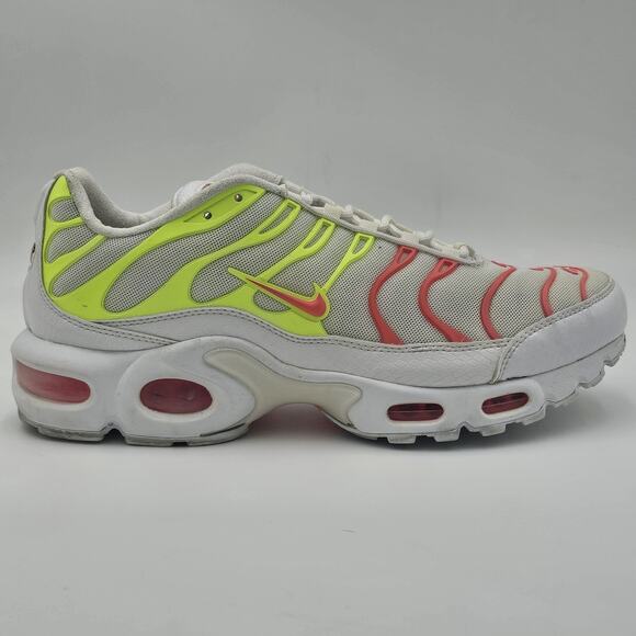 Nike Womens Air Max Plus SE Hot Punch White Volt Yellow Pink 862201-102 Size 10 - Picture 1 of 12